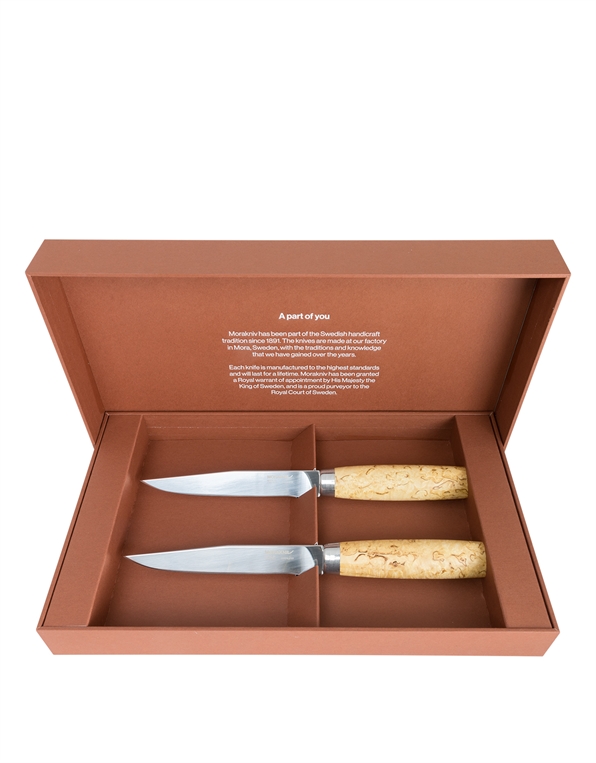 2 st. mora knife masur björk