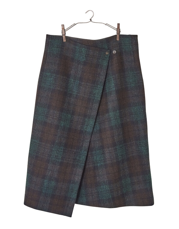 240202_tweed_wrap_skirt_bottle_green_a