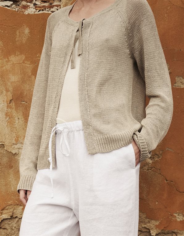 TIE BAND CARDIGAN