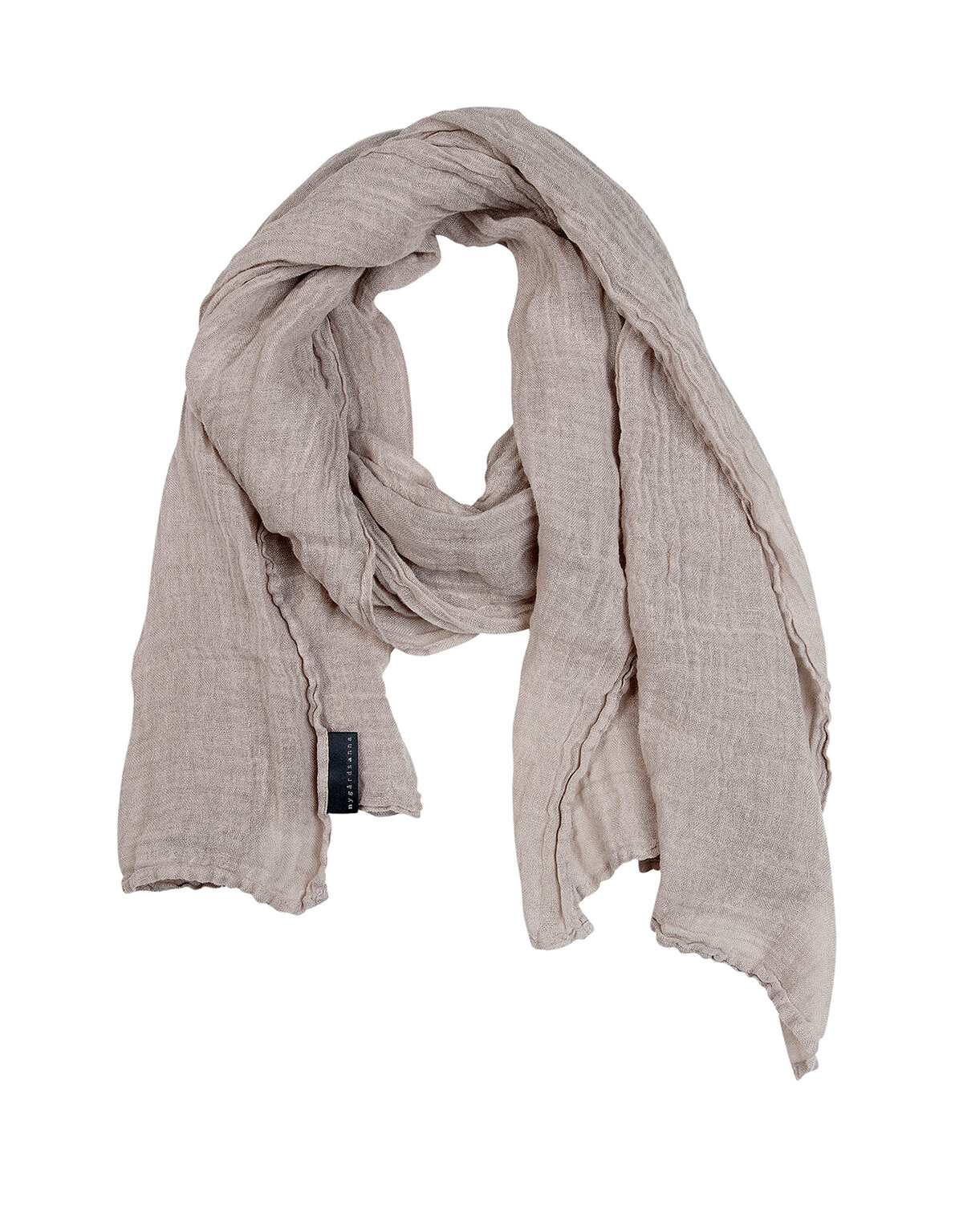 Beige linen scarf discount