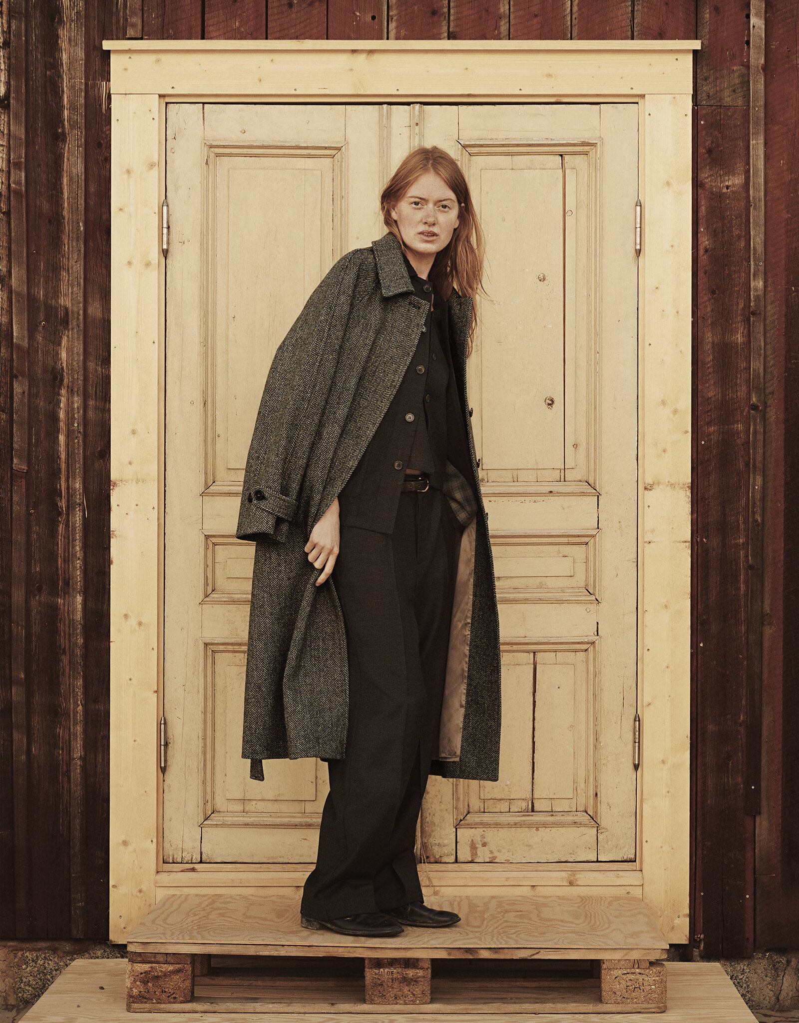 ジャケット・アウター DAIRIKU Rib Collar Tweed Raglan Coat DAIRIKU】 Rib Collar Tweed Raglan Coat - メルカリ