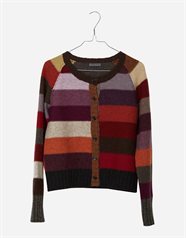 striped wool cardigan