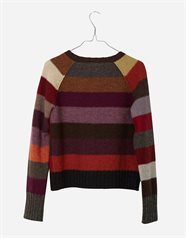 striped wool cardigan