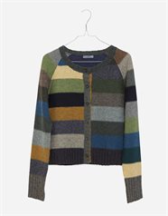 wool striped cardigan