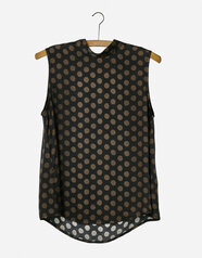 260218_High_Collar_Top_Brown_Dot_a