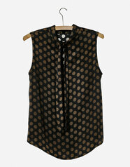 260218_High_Collar_Top_Brown_Dot_b