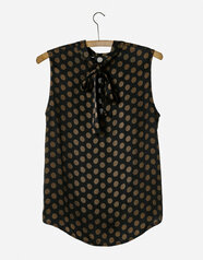 260218_High_Collar_Top_Brown_Dot_c