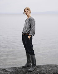 buckle back trousers