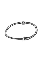 Letter bracelet with initials